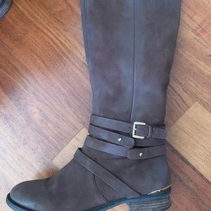 Steve Madden Taupe Boots with straps